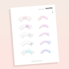 Load image into Gallery viewer, Strip Lash Practice Chart - No. 010