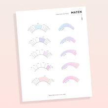 Load image into Gallery viewer, Feather Effect Practice Chart - No. 009