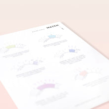 Load image into Gallery viewer, Mixing Curls Practice Chart - No. 002