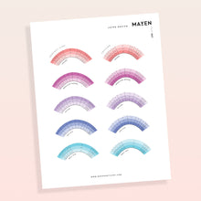 Load image into Gallery viewer, Layer Design Practice Chart - No. 007