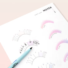 Load image into Gallery viewer, Strip Lash Practice Chart - No. 010