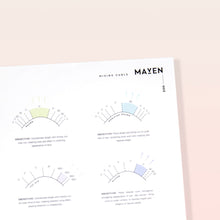 Load image into Gallery viewer, Mixing Curls Practice Chart - No. 002